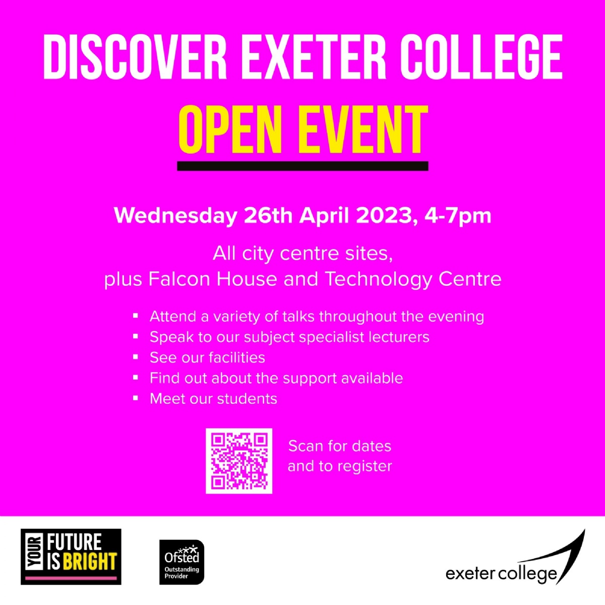 West Exe School Open Evening At Exeter College